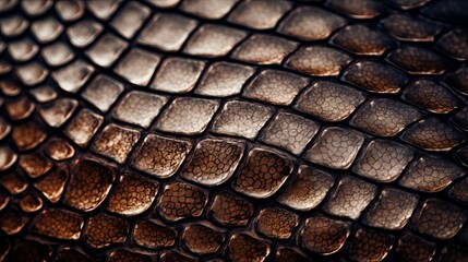 A closeup of textured reptile skin with scales