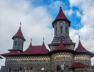 Fototapeta na wymiar Saint Mina Monastery - Manastirea de stil vechi Sfantul Mina - Romania - Rosiori - 29.11.2023 