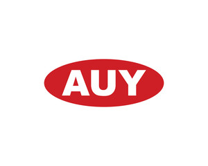 AUY logo design vector template