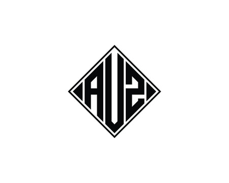 AUZ logo design vector template