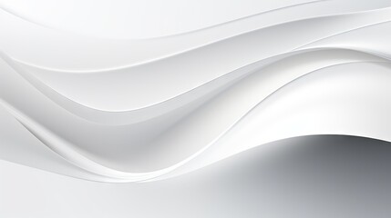 Clean and polished white abstract design - obrazy, fototapety, plakaty