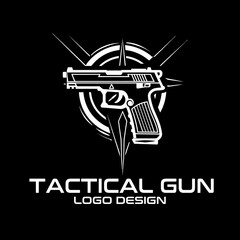 Tactical Gun Vector Logo Design