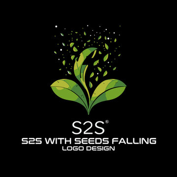 S2S With Seeds Falling Logo Design