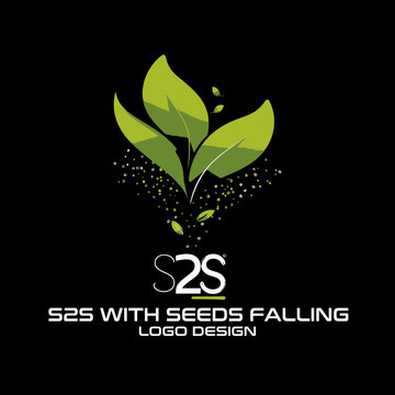 S2S With Seeds Falling Logo Design