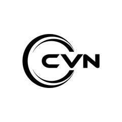 CVN letter logo design with white background in illustrator, cube logo, vector logo, modern alphabet font overlap style. Calligraphy designs for logo, Poster, Invitation, etc.