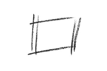 Fototapeta na wymiar black pencil strokes isolated on transparent background