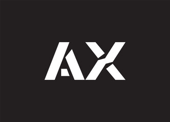 A X, A & X Letters joint logo icon with business