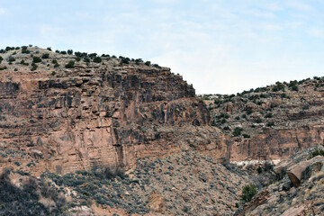 Fototapeta na wymiar Rock Formations in New Mexico