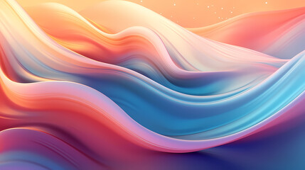 Obraz premium Wavy lines and bokeh lights