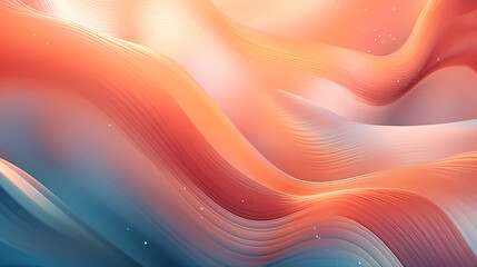 Obraz premium Wavy lines and bokeh lights