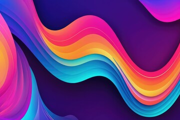 Colorful transparent flowing fluid shapes with a glow effect, wavy lines, and round forms set against a geometric background, vector illustration for a wallpaper, banner, background, card
