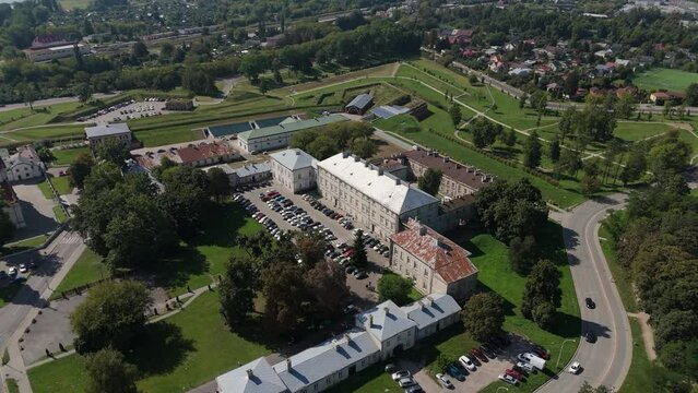 Zamoyski Palace Old Town Zamosc Aerial View Poland