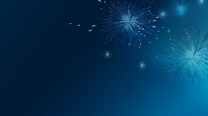 Beautiful creative holiday background with fireworks and sparkles