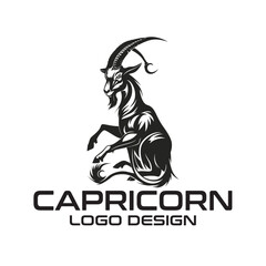 Fototapeta na wymiar Capricorn Vector Logo Design