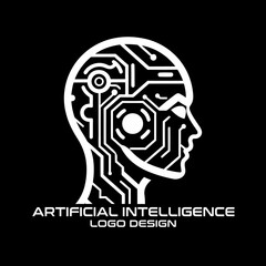 Artificial Intelligence Vector Logo Design