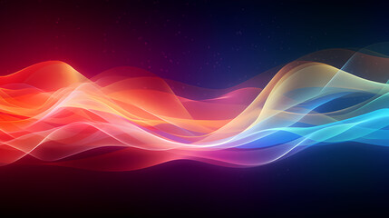 Naklejka premium Abstract wavy lines, interesting abstract background and bokeh