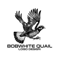 Bobwhite Quail Vector Logo Design