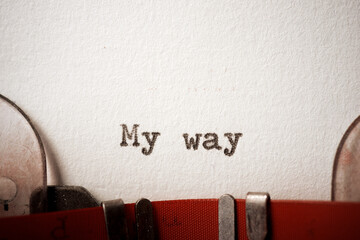 My way phrase