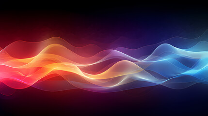 Abstract wavy lines, interesting abstract background and bokeh