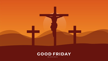 Good Friday Peace of Holy Week Social Media Post, Web Banner, Status, Story