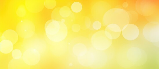 Naklejka premium Light yellow background with dotted pattern. Blurry circles on colorful gradient abstract backdrop. Ideal design for stunning websites.