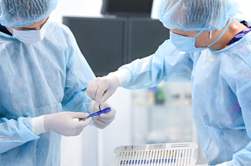 Doctors choose orthopedic bolts and screws for surgery