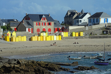 Hafen- und Badebucht in Batz sur mer, Bretagne