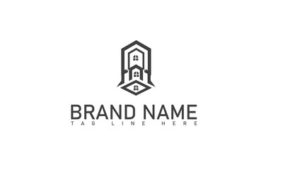 Fototapeta premium Real Estate Logo Design. House Logo Design. Creative Real Estate Vector Icons