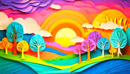 Deurstickers 다채로운 풍경 © 종민 예