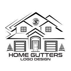 Home Gutters Vector Logo