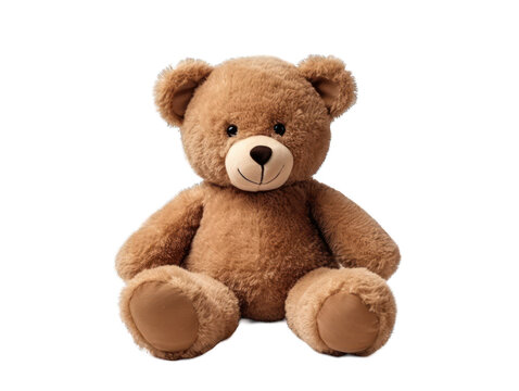 teddy isolated on transparent background, transparency image, removed background