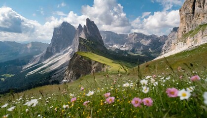 Fototapeta premium Beautiful landscape of the Dolomite Alps