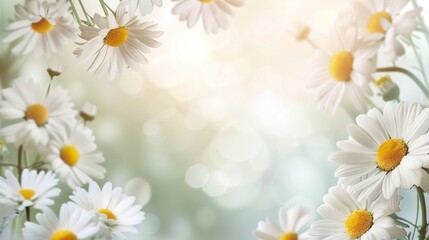 daisies with white bokeh background  © NOMI