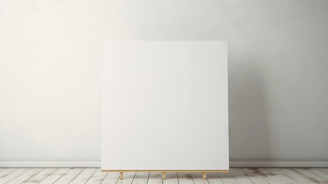 Simple and timeless white canvas for artists