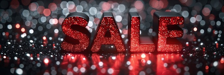 Festive Sale Banner with copy space for text.