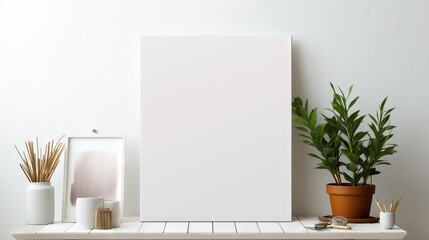 Versatile white canvas for artistic exploration