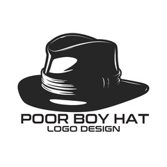 Poor Boy Hat Vector Logo Design