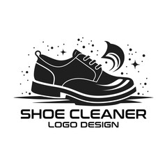 Shoe Cleaner Vector Logo Design