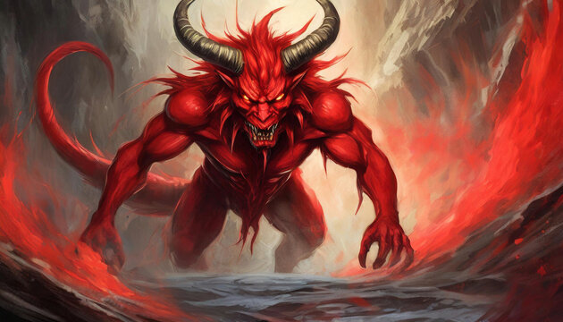 The red devil in hell