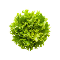 fresh green salad isolated on transparent background Generative Ai