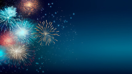Fireworks background for celebration, holiday celebration concept