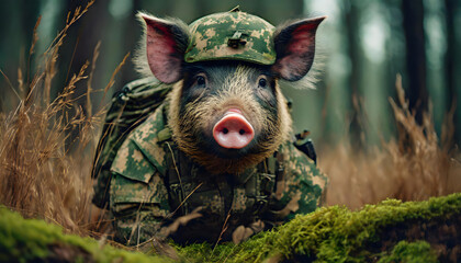 wildschwein, tier, camouflage, mission, Dickicht, Bundeswehr, komisch, Eber, wald, Morast, moos, modern, neu, Soldat, bund, Wehrdienst, lifestyle, close up, photo