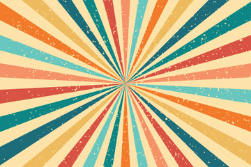 Vector Sunburst Pattern Background for Summer Banner