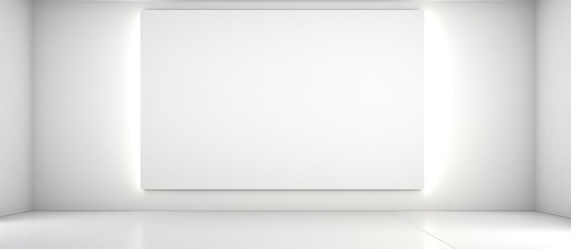 Clean and Minimal White Blank Canvas Background.