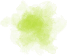 Abstract watercolor blot painted background. Vector isolated illustration. Green pear