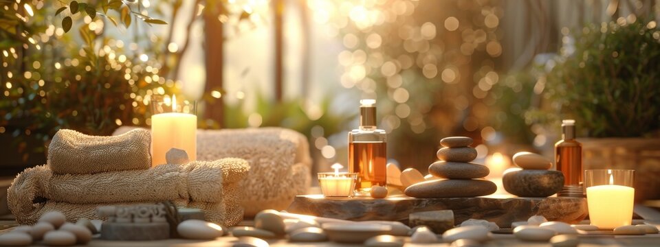 Spa background towel bathroom white luxury concept massage candle bath. Bathroom white wellness spa background towel relax aromatherapy flower accessory zen therapy aroma beauty setting table salt oil