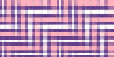 Gingham pattern background. Retro tablecloth texture. Abstract color full of Scott pattern. Pastel gingham seamless background for print on fabric. Vector art.