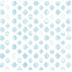Snow White Background: A continuous pattern of delicate snowflakes on a pristine white background evokes the serene beauty of a winter wonderland.
