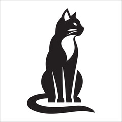 Cat design black and white