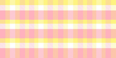 Gingham pattern background. Retro tablecloth texture. Abstract color full of Scott pattern. Pastel gingham seamless background for print on fabric. Vector art.